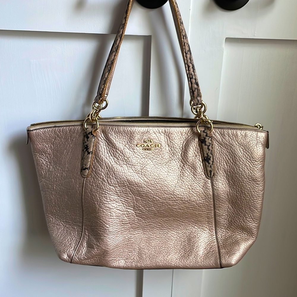 Rose Gold Coach Bag